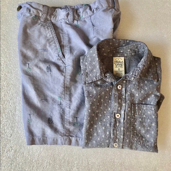 Boys Set Lot Polo And Shorts Size 8 - Picture 2 of 8